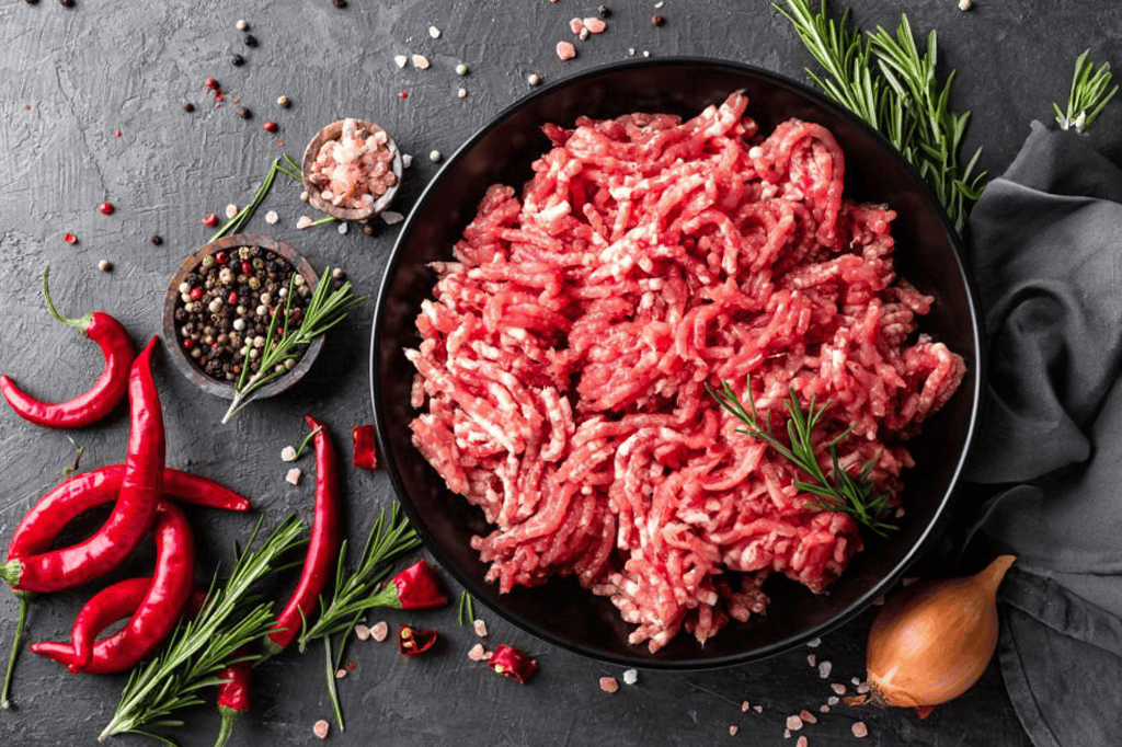 Grass fed ground beef Gunnison, Colorado.